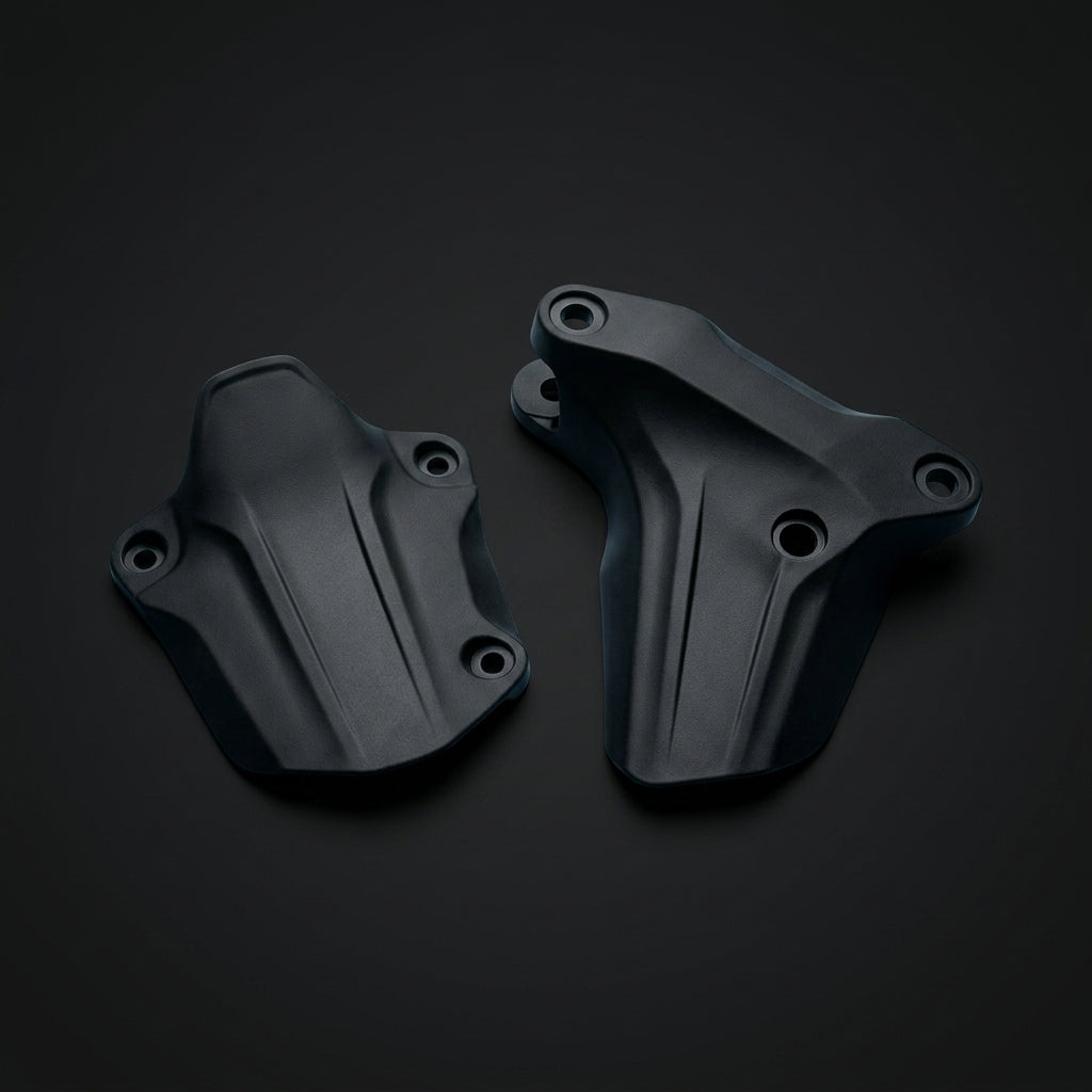 Linkage Mud Flaps for Specialized, the lower and upper flap parts side by side